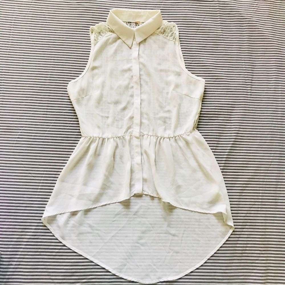 Lovemark Boho Lace Blouse Low Hi Small Cream